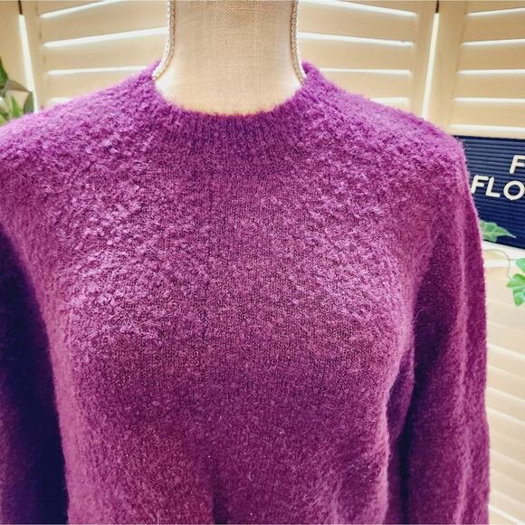 JOIE STAVAN METALLIC SWEATER PURPLE SIZE SMALL - Picture 3 of 6